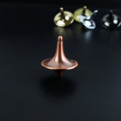 HookUpCo. Silver Metal Spinning Top Toy