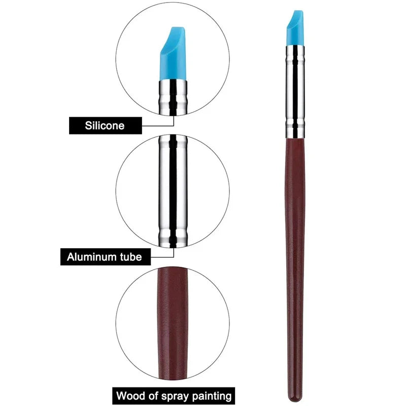 Silicone Clay Sculpting Tools Set for Pottery and Nail Art