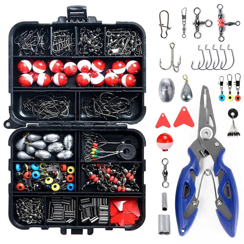 263-Piece Fishing Gear Set with Tackle Box