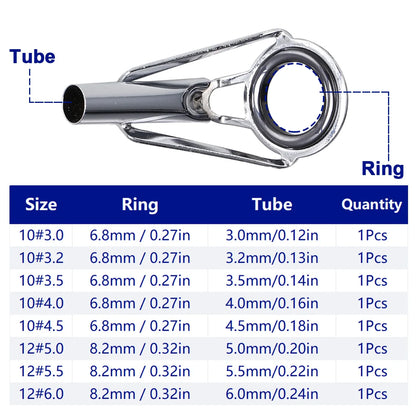 Stainless Steel Fishing Rod Tip Repair Kit - HookUpCo.