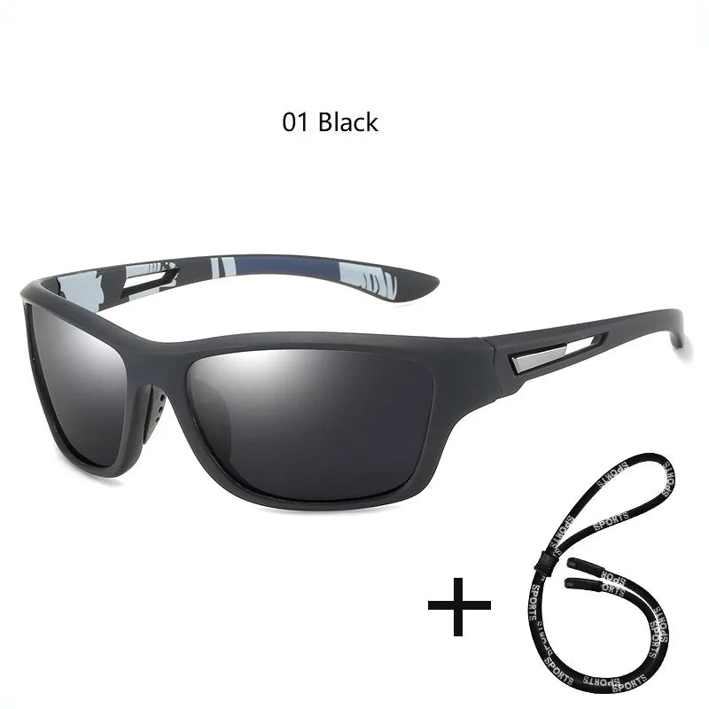 Men's Polarized Fishing Outdoor Sunglasses with Chain