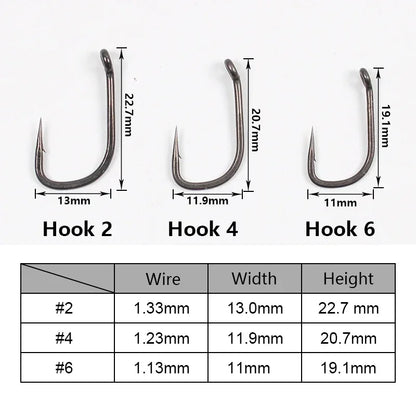 HookUpCo. 10 Ultra Sharp PTFE Coated Fishing Hooks - HookUpCo.