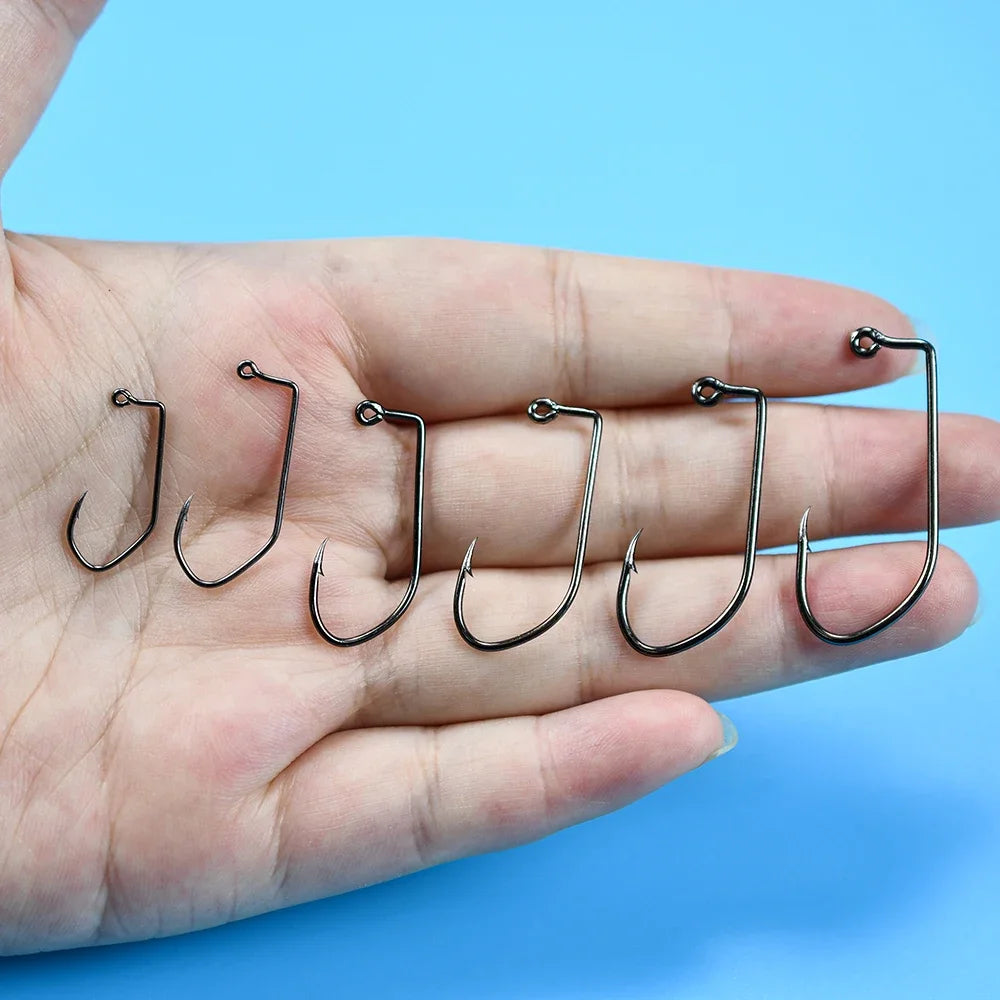 HookUpCo. 60Pcs High Carbon Steel Fishing Hooks - HookUpCo.