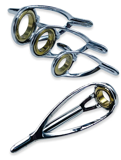 Stainless Steel Fishing Rod Repair Kit - 5 Sets - HookUpCo.
