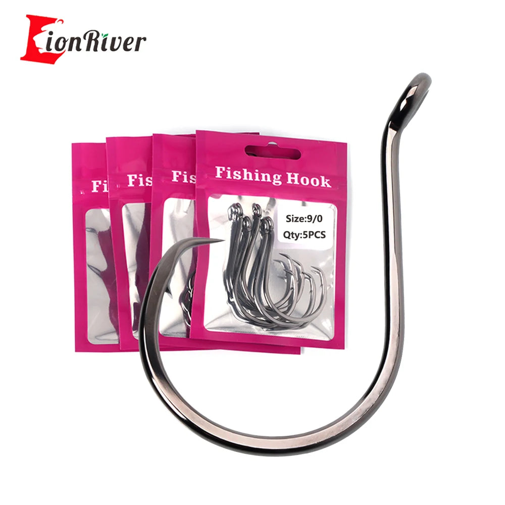 HookUpCo. Heavy-Duty Black Nickel Fishing Hooks - HookUpCo.