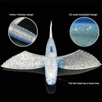 HookUpCo. Seawater PVC Flying Fish Lure 21cm