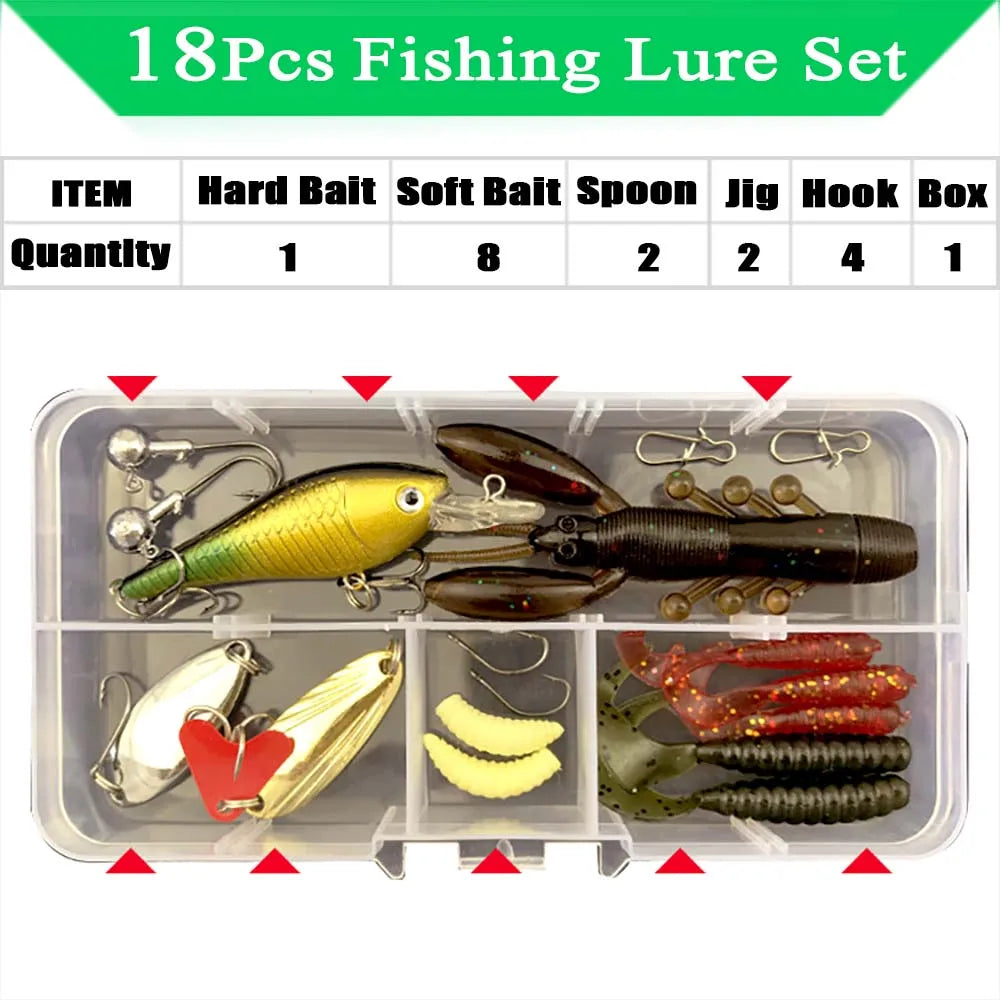 HookUpCo. Premium Fishing Lure Kit with Box - HookUpCo.