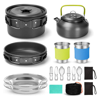HookUpCo. Compact Camping Cookware Set for Two - HookUpCo.