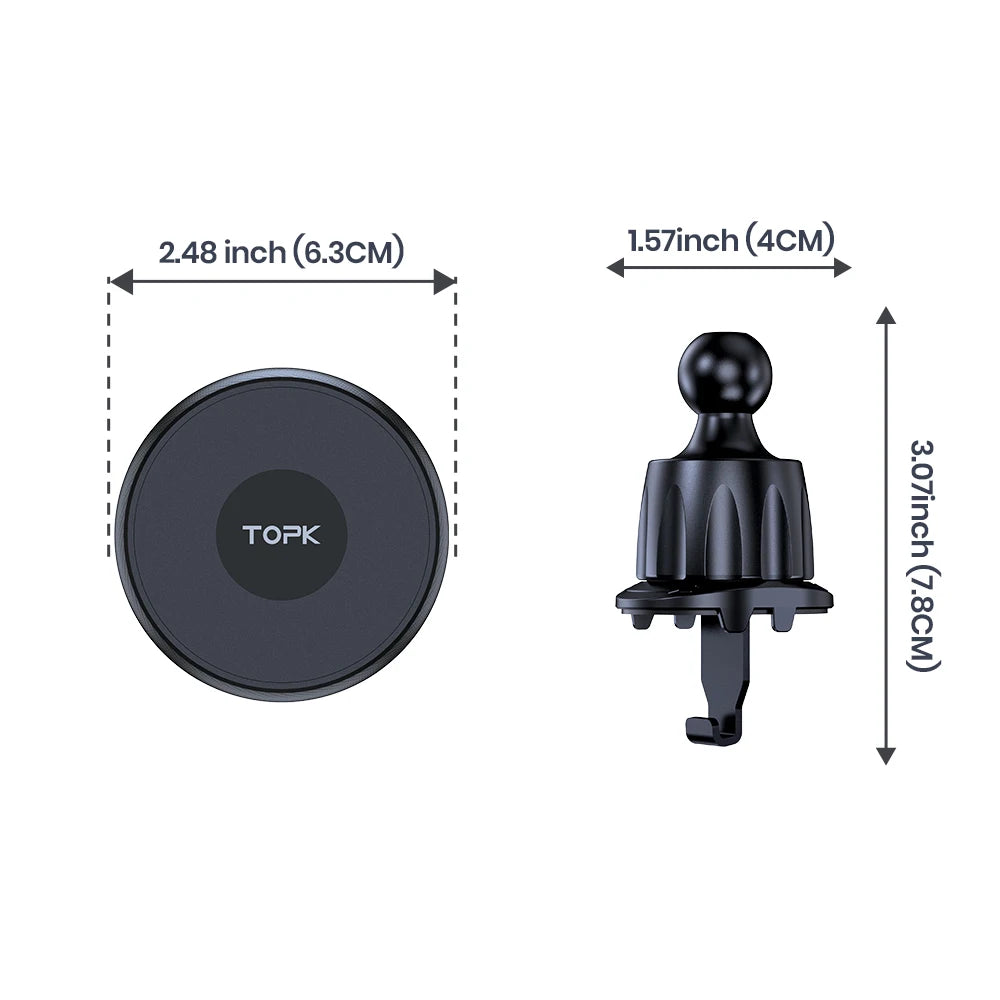 HookUpCo Magnetic Car Phone Stand