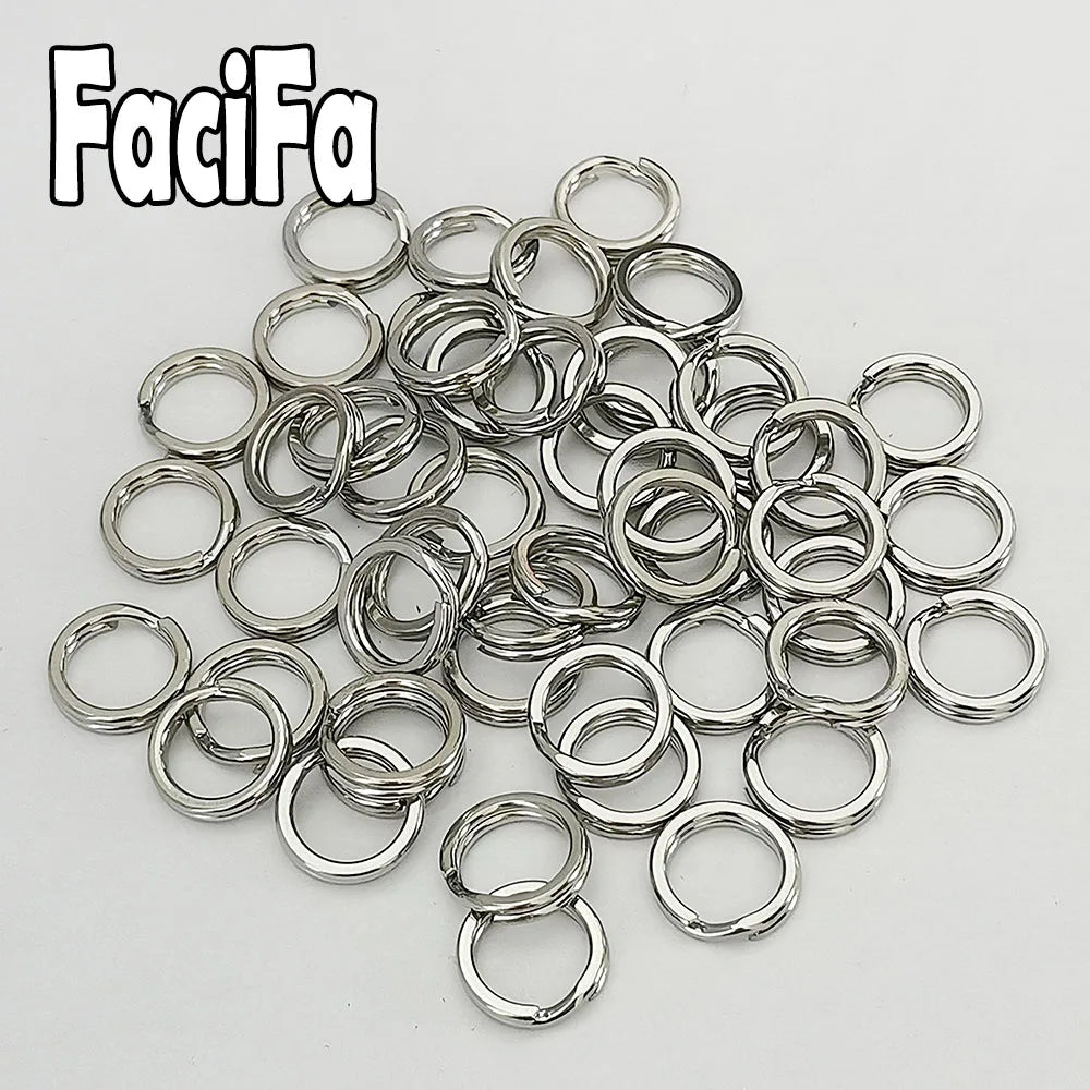 HookUpCo. Stainless Steel Fishing Split Rings 50pcs - HookUpCo.