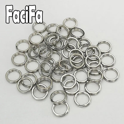 HookUpCo. Stainless Steel Fishing Split Rings 50pcs - HookUpCo.