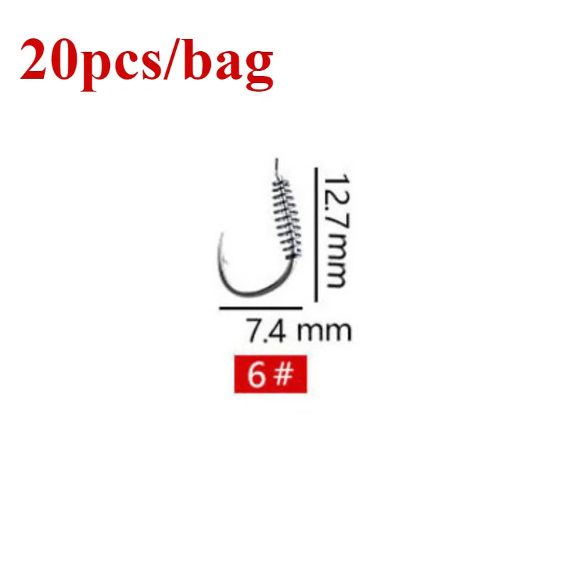 HookUpCo. Stainless Steel Carp Hooks - 20pcs Set - HookUpCo.