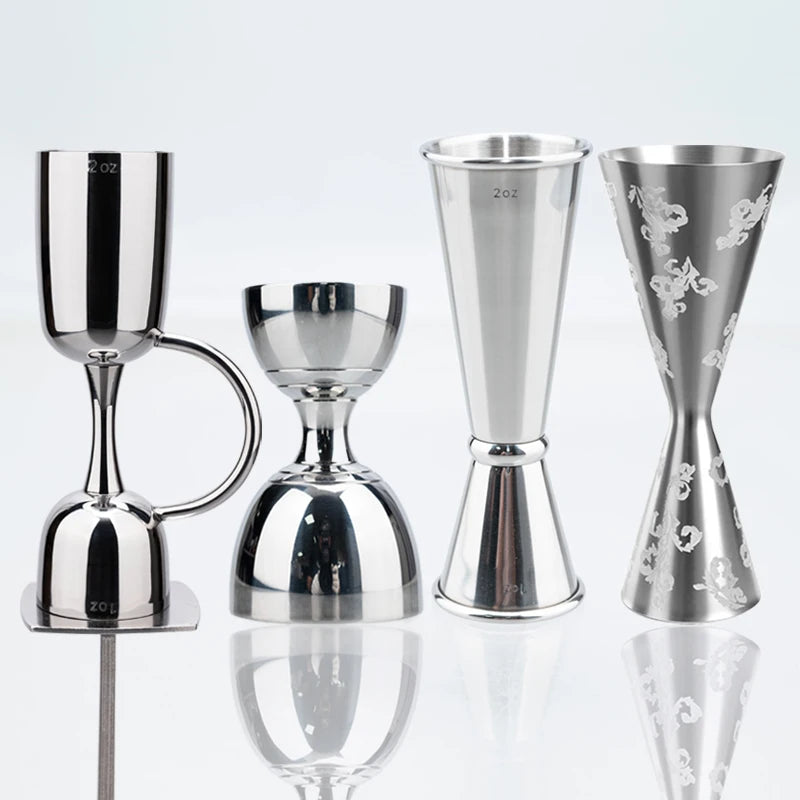 HookUpCo. Stainless Steel Cocktail Jigger Set