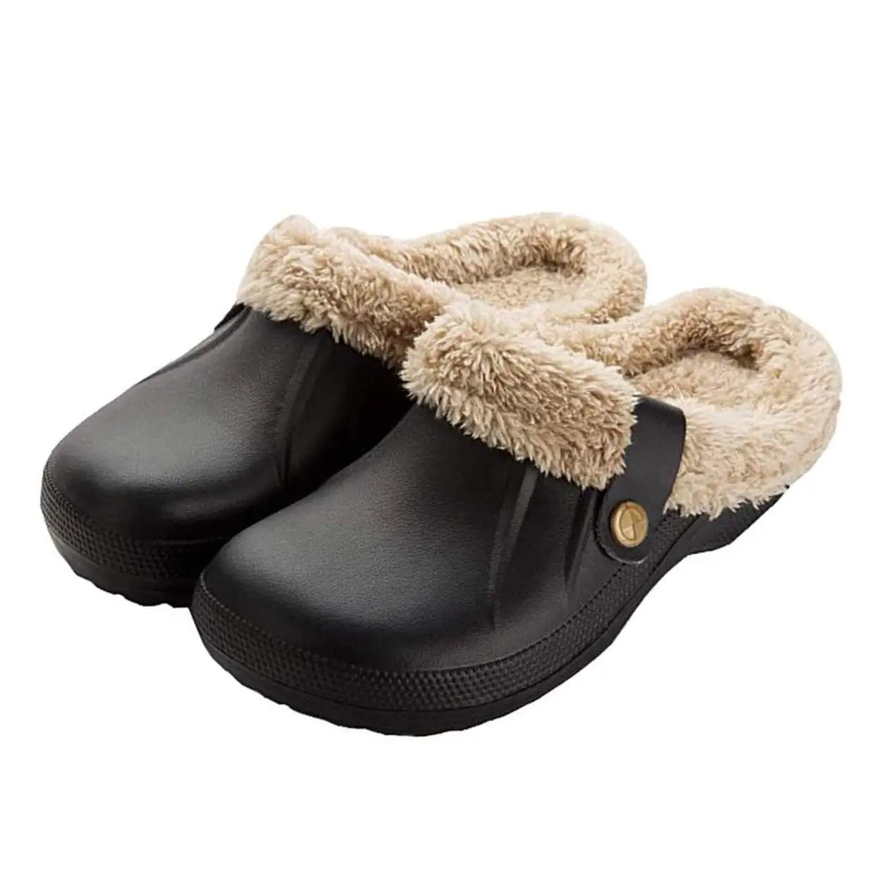 HookUpCo. Waterproof Fuzzy Winter Clogs for Indoor/Outdoor Use