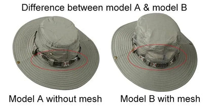 HookUpCo UV Wide Brim Bucket Hat