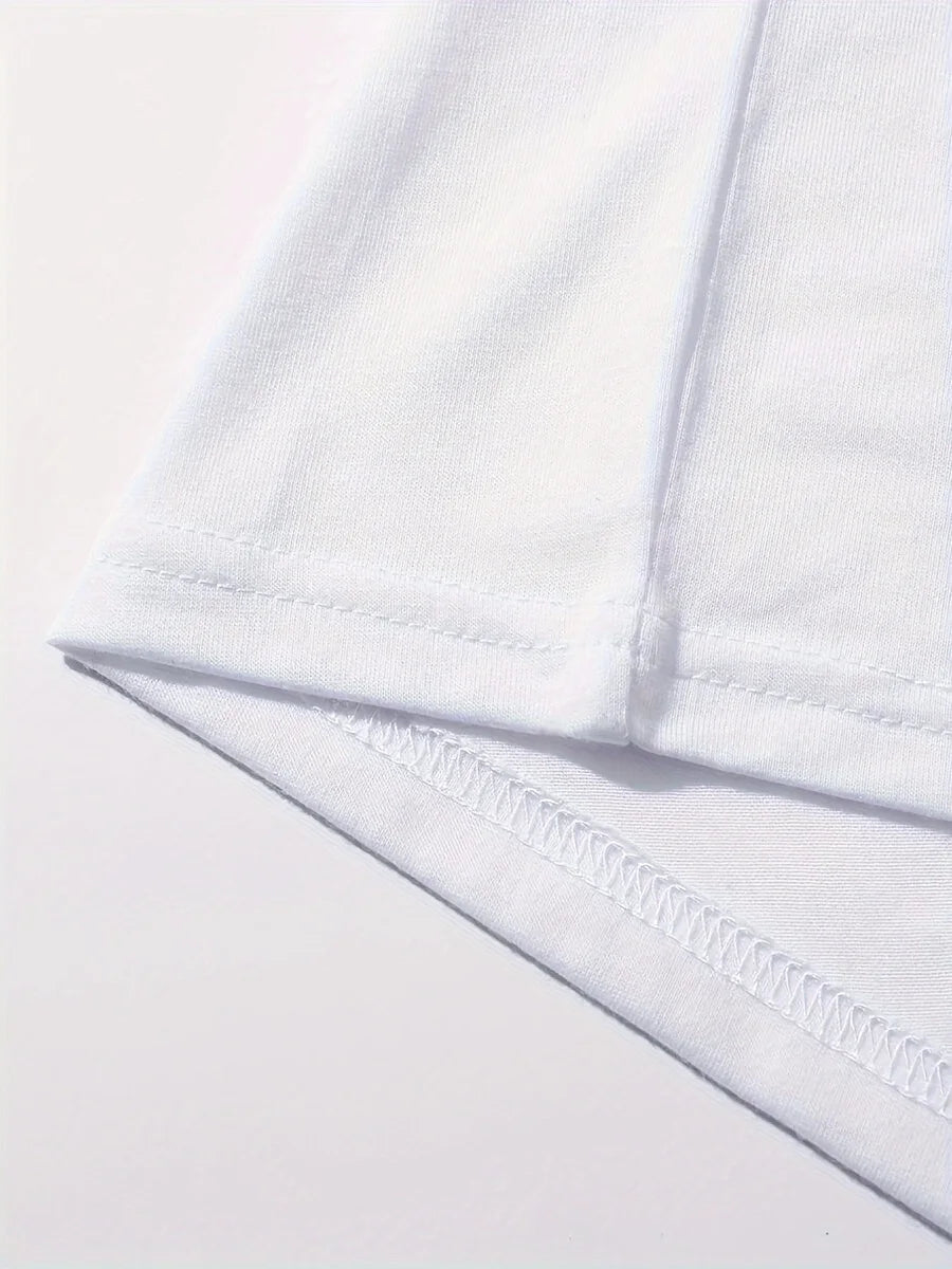 Oversized Funny Cat Graphic Tee for Women - Summer Casual Top