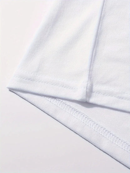 Oversized Funny Cat Graphic Tee for Women - Summer Casual Top