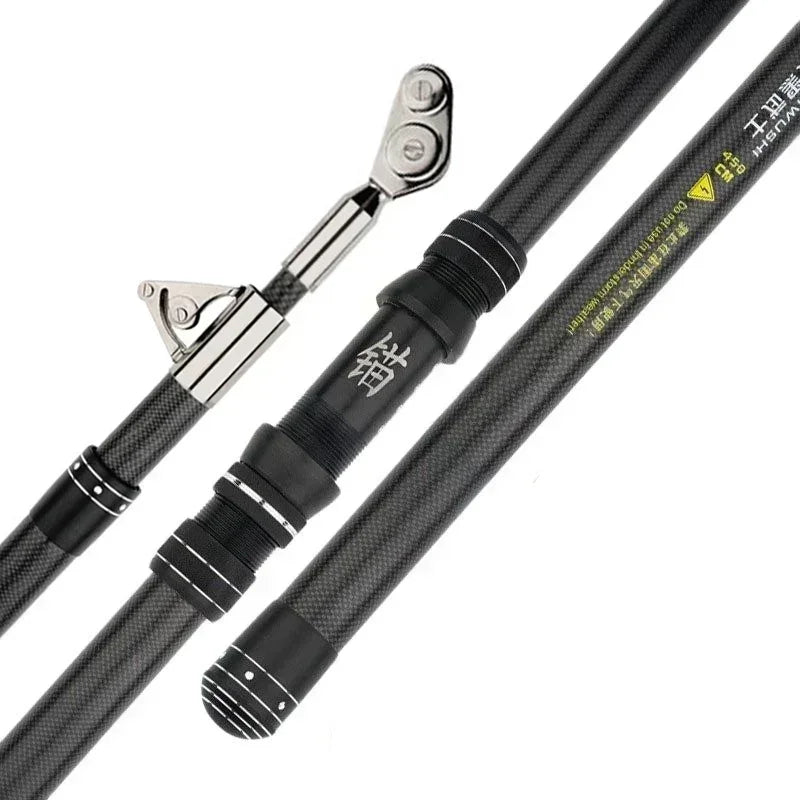 Superhard Telescopic Fishing Rod for Long-Distance Casting