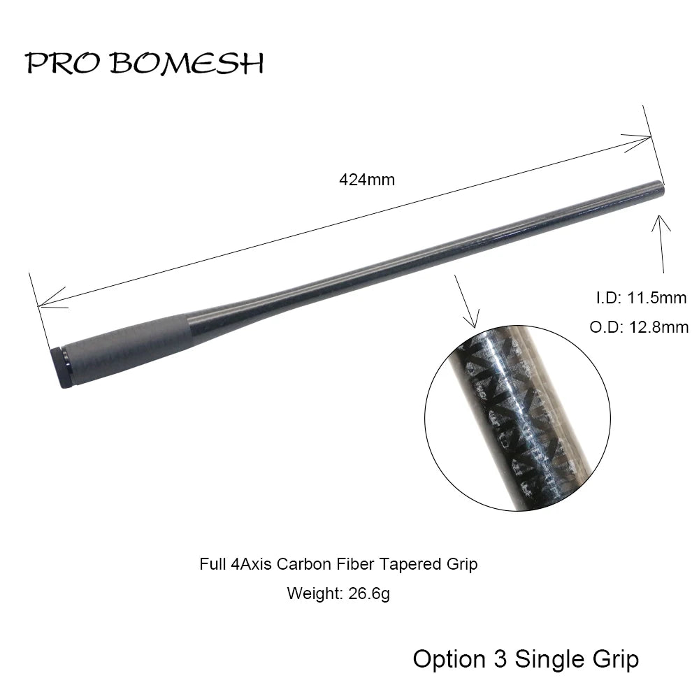 HookUpCo. Carbon Fiber Taper Grip Fishing Handle - HookUpCo.