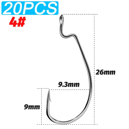 HookUpCo. Wide Gap Bass Hooks - HookUpCo.