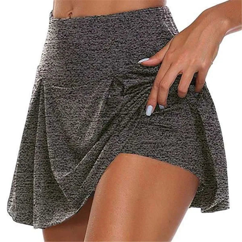 Quick-Dry High Waist Mini Skirt for Summer Fitness Activities