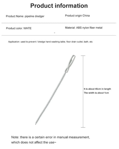 Flexible Drain Cleaning Brush Tool