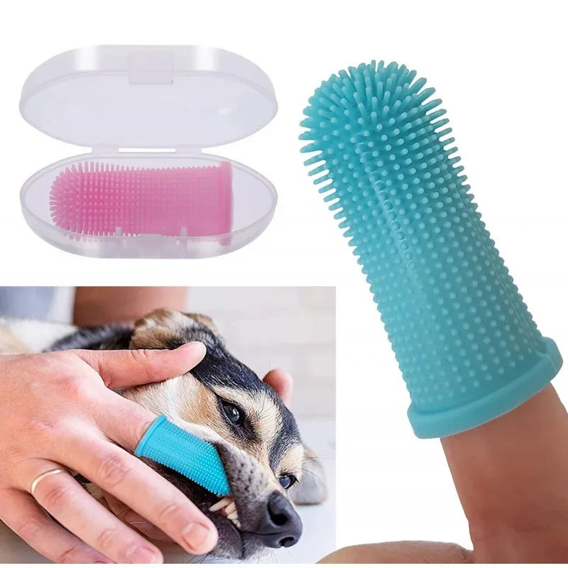 Super Soft Silicone Dog Toothbrush for Fresh Breath Care