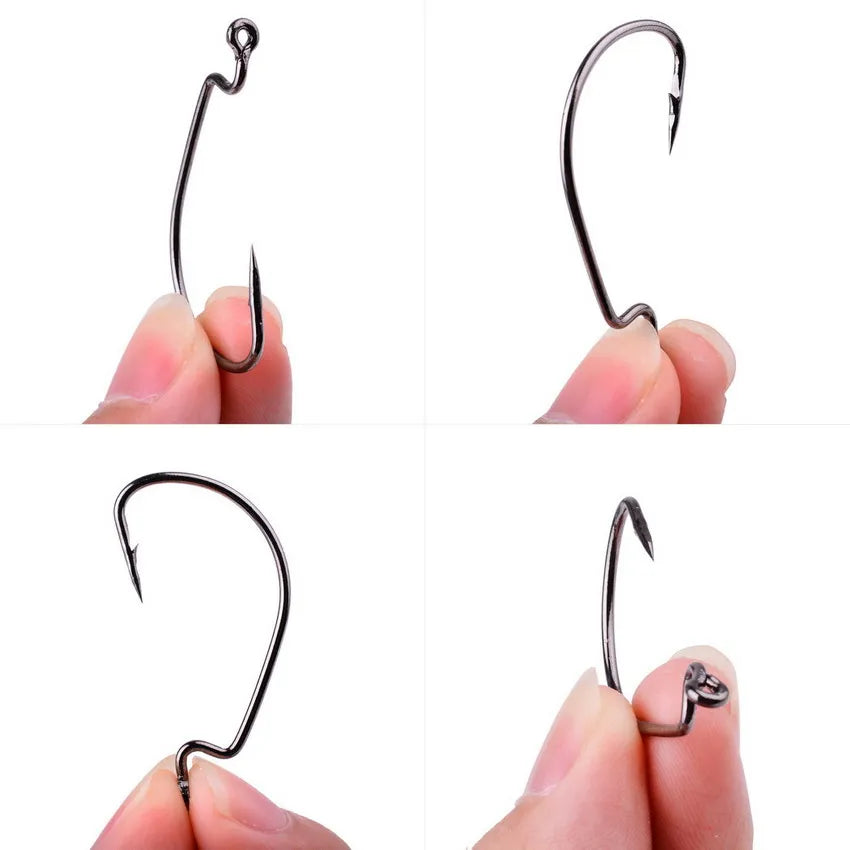 HookUpCo. 10pc Crank Hooks for Carp Fishing - HookUpCo.