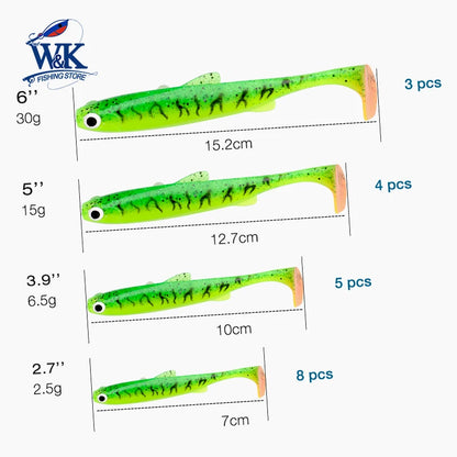 HookUpCo. 2024 Soft Bait Swimbait for Fishing