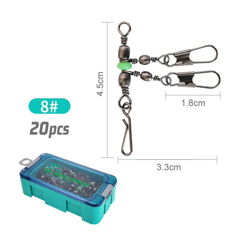 HookUpCo. Luminous Fishing Swivels for Tackle - HookUpCo.