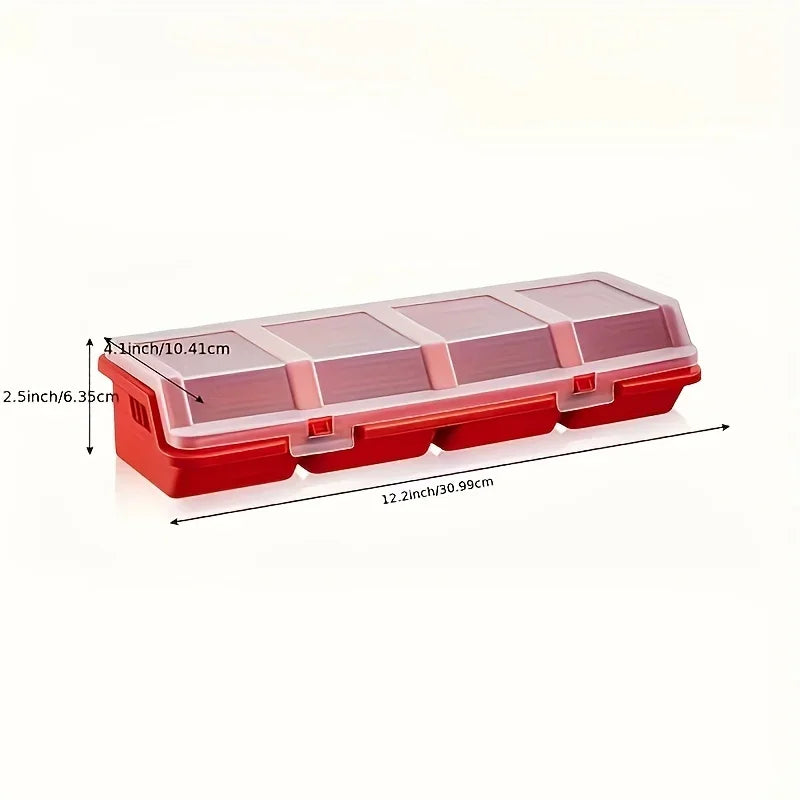 HookUpCo. Multi-Compartment Organizer Box for Small Parts