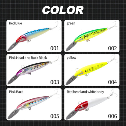 HookUpCo. Countdown Magnum Minnow Fishing Lure - HookUpCo.