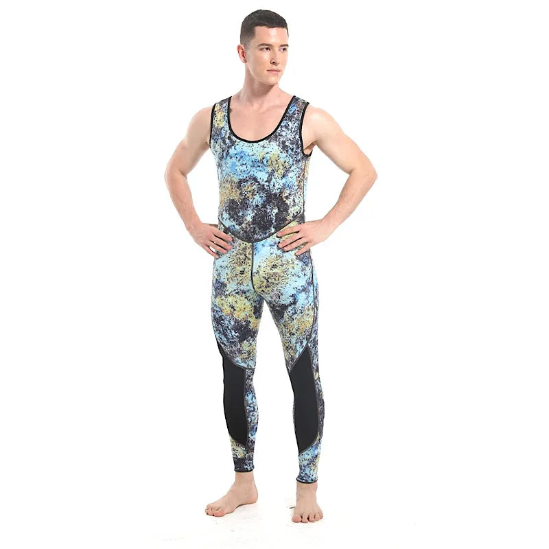 Camouflage Cold Water Diving Spearfishing Neoprene Wetsuit for