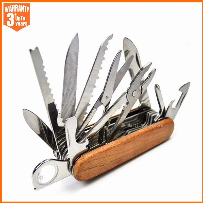 17-in-1 Stainless Steel Folding Multi-Tool for Camping