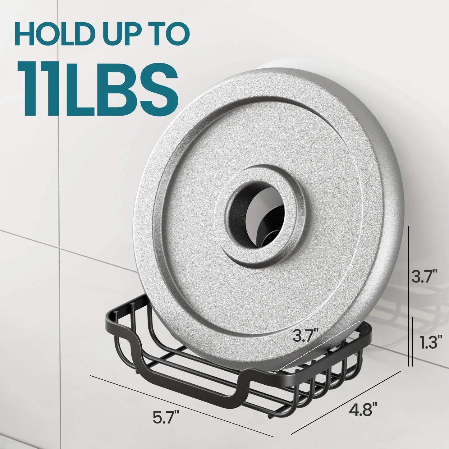 Draining Soap Dish with Suction