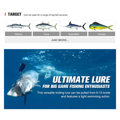 HookUpCo. High-Speed Trolling Lure for Big Game - HookUpCo.