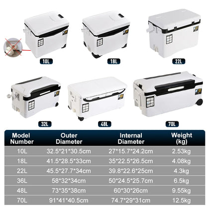 HookUpCo. Fishing Cooler Box with Air Holes - HookUpCo.