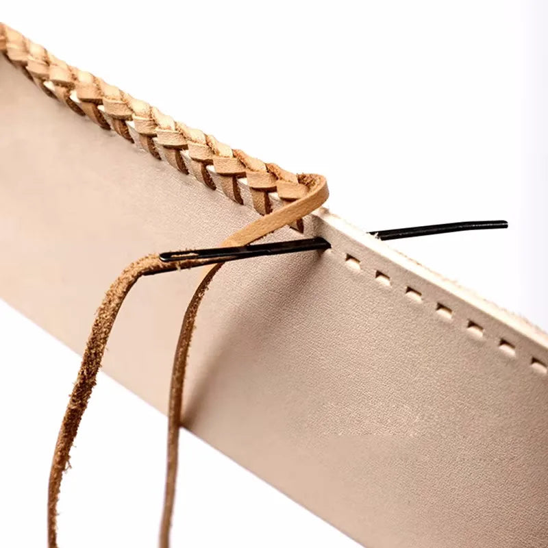 HookUpCo. 6 Pcs Leather Sewing Needles for Craft Projects