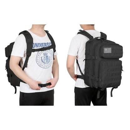 HookUpCo. 45L Tactical Molle Assault Backpack