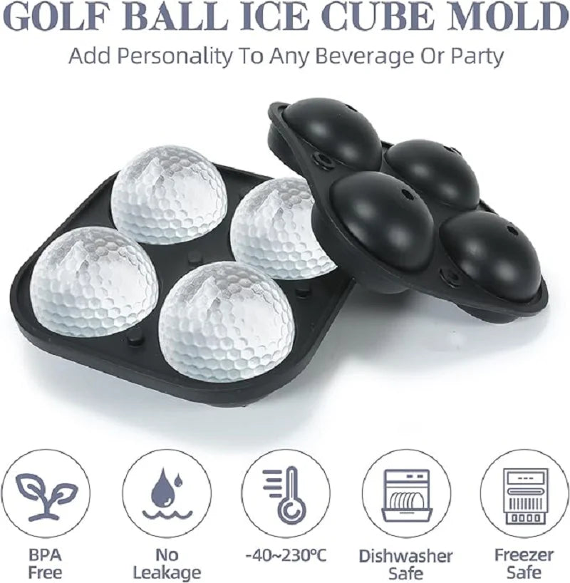 HookUpCo. Golf Ice Ball Mold for Whiskey