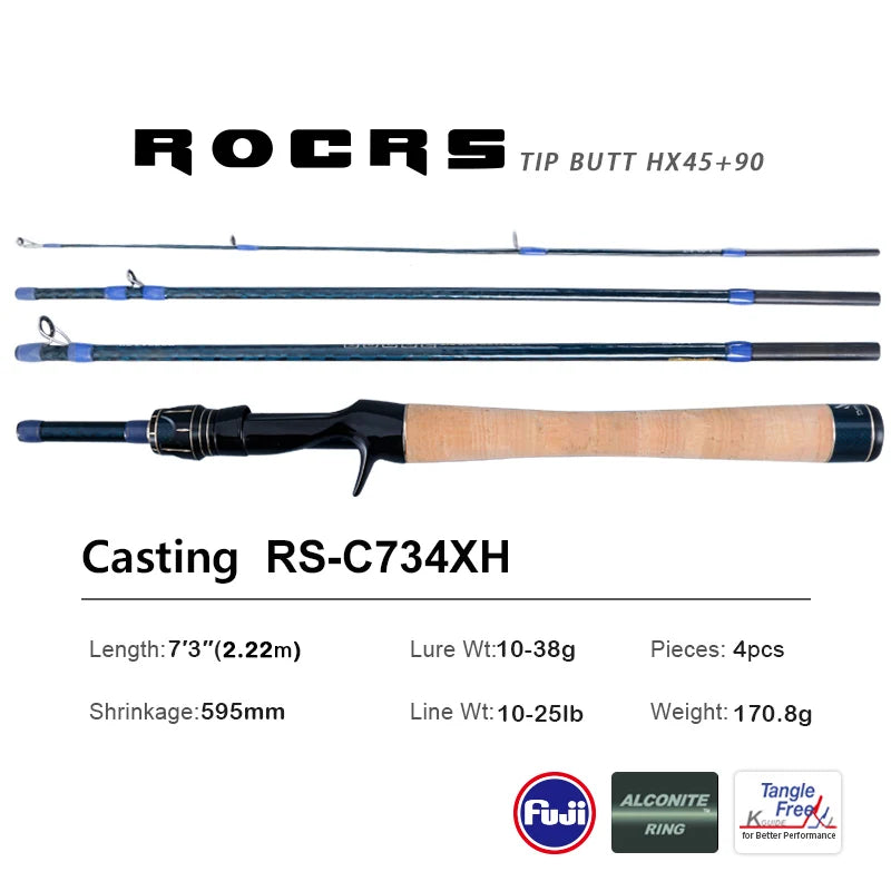 HookUpCo. High Carbon Spinning Rod for Bass - HookUpCo.