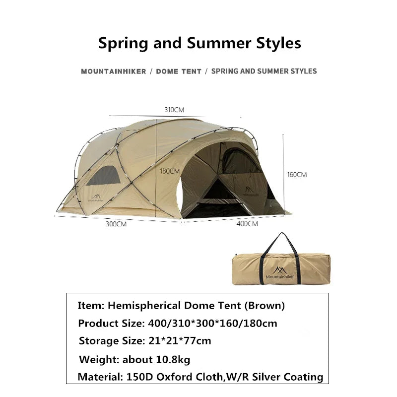 HookUpCo. Rainproof Dome Tent for Camping Adventures - HookUpCo.