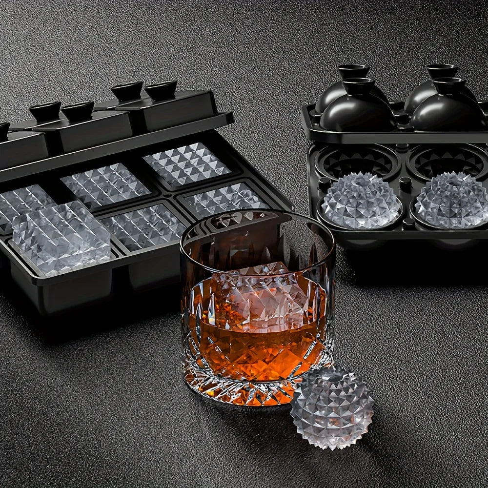 Leakproof Silicone Ice Cube Tray for Easy Party Drinks