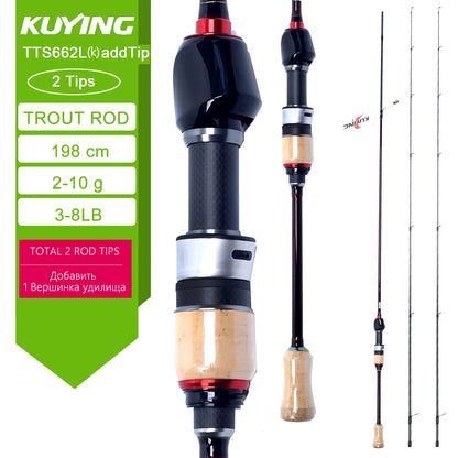 HookUpCo. Teton L Carbon Fishing Rod 5'2" - 6'6" - HookUpCo.