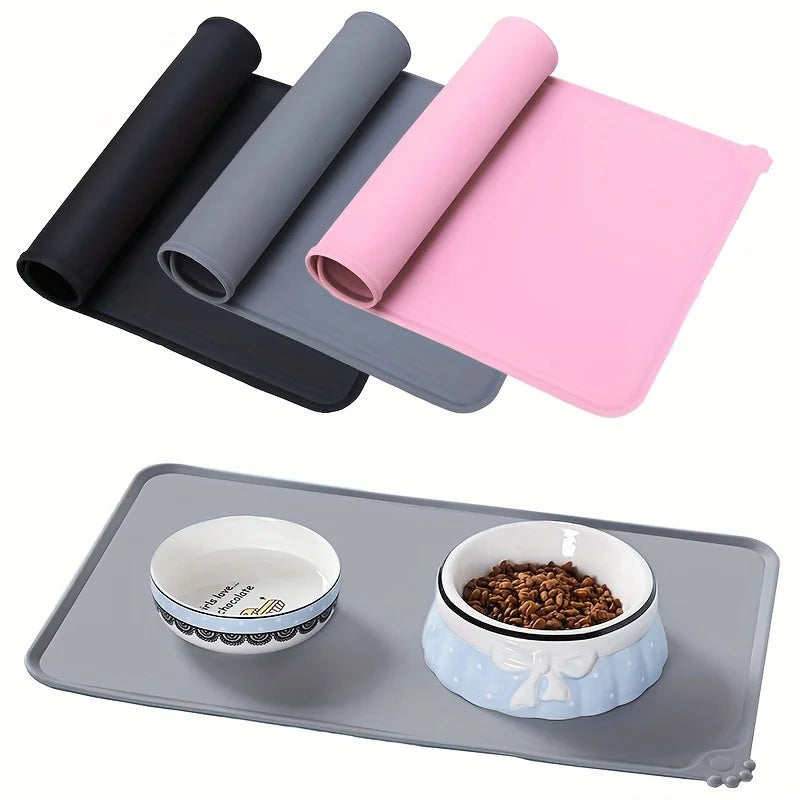 HookUpCo. Non-Stick Waterproof Pet Feeding Mat