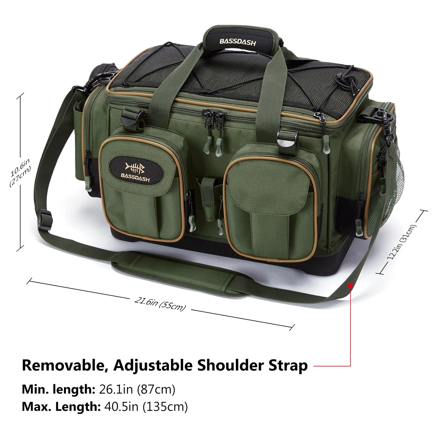 HookUpCo. Water-Resistant Fishing Tackle Bag - HookUpCo.