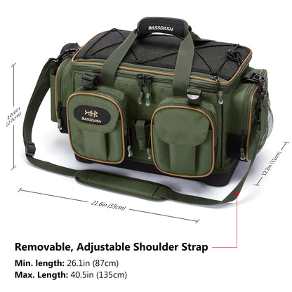 HookUpCo. Water-Resistant Fishing Tackle Bag - HookUpCo.