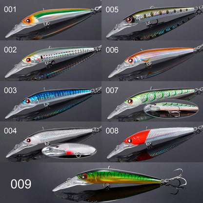 HookUpCo. 14cm Trolling Minnow Lure for Tuna - HookUpCo.