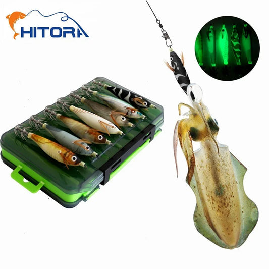 HookUpCo. 14pc Luminous Fishing Lures Kit
