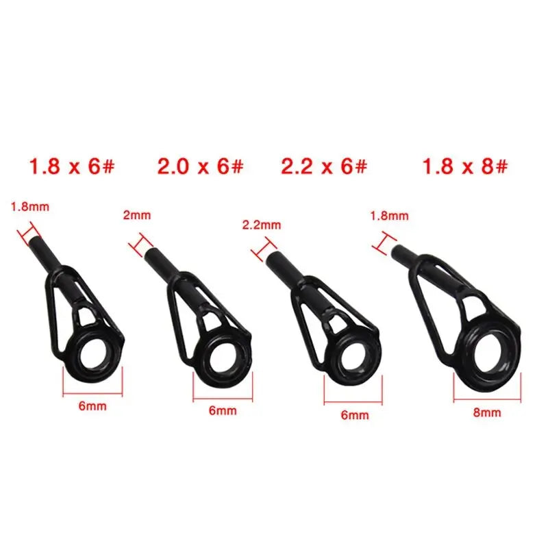 Stainless Steel Fishing Rod Tip Repair Set 8pcs